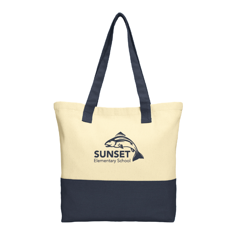 Image of Port Authority® Colorblock Cotton Tote